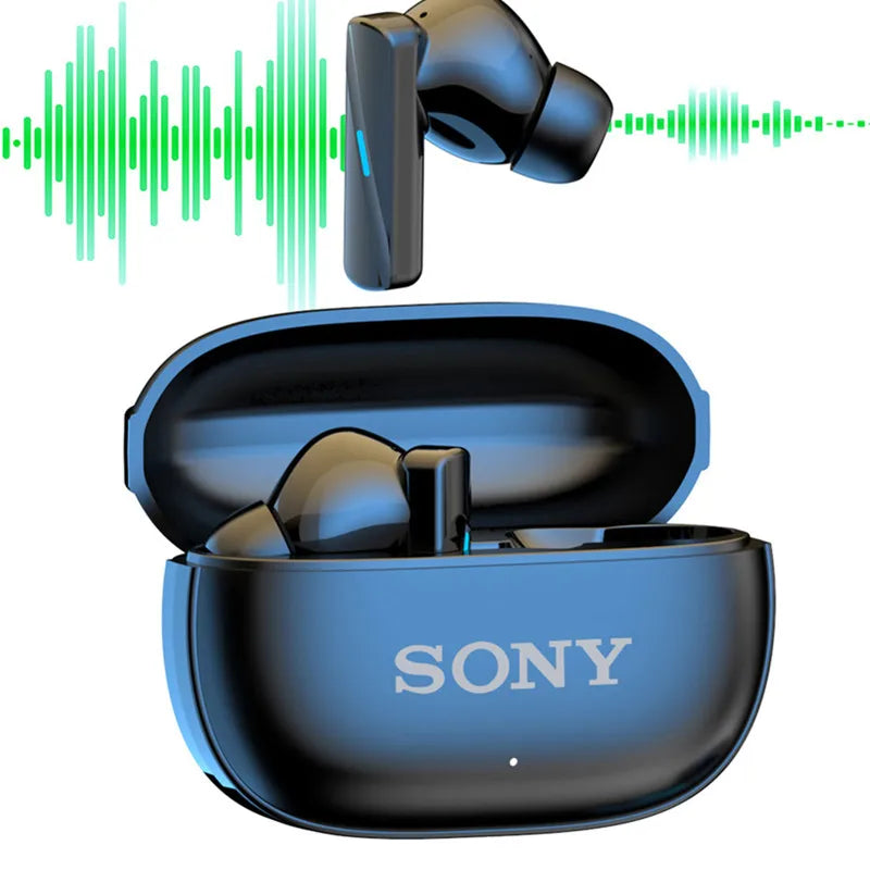 Sony True Wireless Bluetooth Earphones In-Ear Waterproof Earbuds with Motion Sensor Music Headset with Flip Cover Type-C Charging