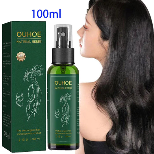 100ml Ginseng Hair Serum Unisex Nourishing Scalp & Root Repair Hair Care Spray for Damaged Hair Herbal Formula for Men & Women