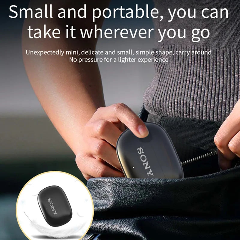 Sony True Wireless Bluetooth Earphones In-Ear Waterproof Earbuds with Motion Sensor Music Headset with Flip Cover Type-C Charging
